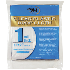 385 10 X 20 Ft. 1 Mil. Dynamic Plastic Drop Cloths Flat Pack