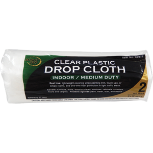 377 9 X 12 Ft. 2 Mil. Dynamic Clear Rolled Drop Cloth
