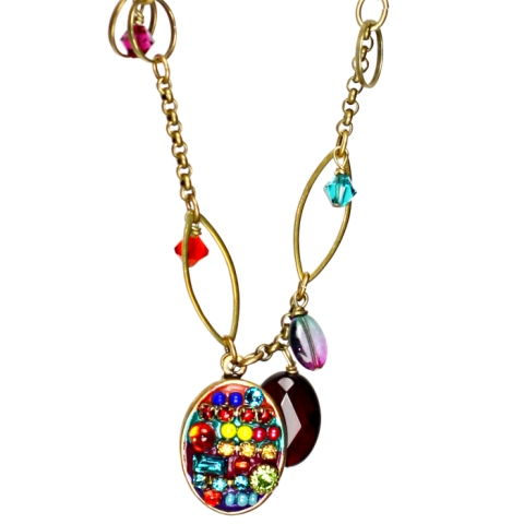 20-22 In. Multibright Charm Necklace