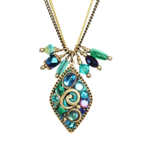 18-22 In. Blue Charm Necklace