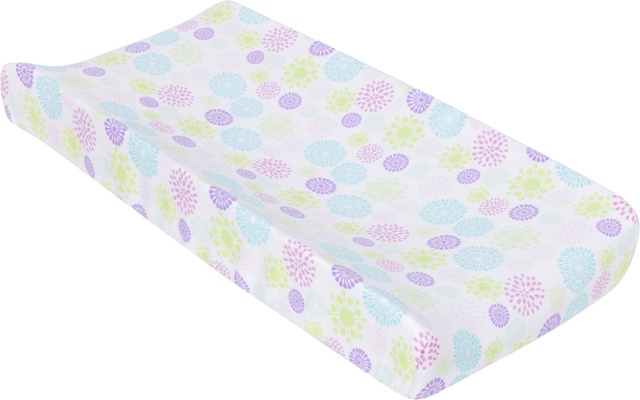 7842 Colorful Bursts Muslin Changing Pad Cover