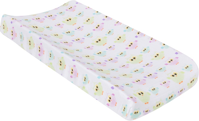 8047 Owls Muslin Changing Pad Cover