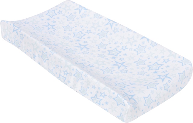 8245 Blue Stars Muslin Changing Pad Cover
