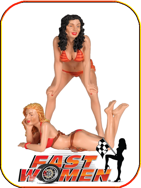 Fast Women Spokemodels Figurine, 18th Scale - Set Of 2