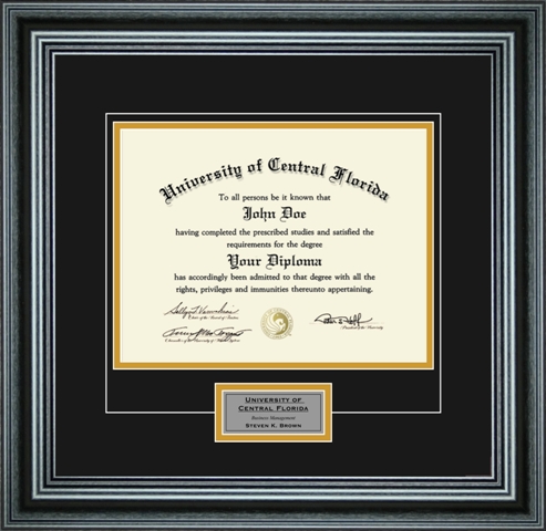 Pcfrm-d2pm 8.5 X 11 In. Single Diploma Frame With Engraving For Diploma