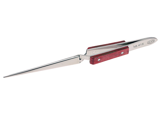 18415 Straight Tweezers With Fiber Grip - 6.5 Inch