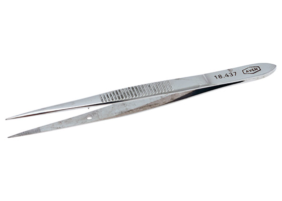18437 College Tweezers With Pin - 4 Inch