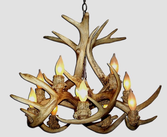 Cdn Antler Design Unsrwi 24-25 In. Real Antler Chandelier