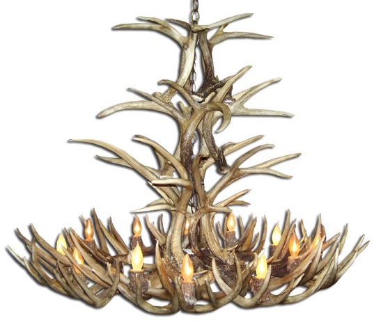 Cdn Antler Design Unsrmdov 45-48 In. Real Antler Chandelier