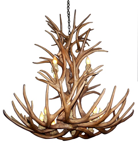 Cdn Antler Design Unsfmdca-l 27-30 In. Reproduction Antler Chandelier, Large