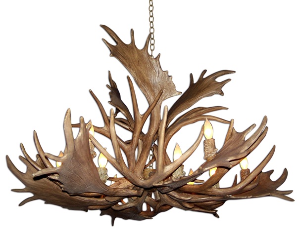Cdn Antler Design Unsffmd-xl 50-52 In. Reproduction Antler Chandelier, Extra Large