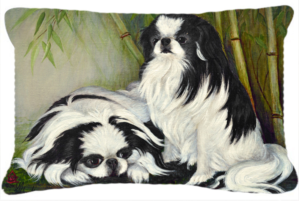 Carolines Treasures MH1044PW1216 Japanese Chin Bamboo Garden Fabric Decorative Pillow