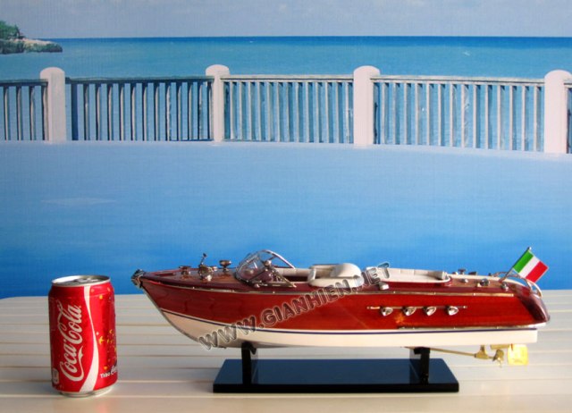 Sb0004p-50 Riva Aquarama Wooden Model Speed Boat