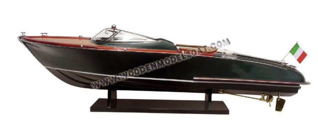 Sb0007p Riva Aquariva Wooden Model Speed Boat