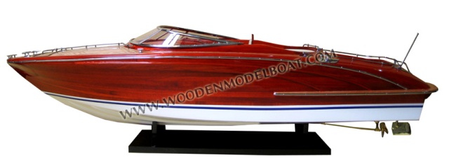 Sb0010p-60 Riva Rama 44 Lacquer Finished Wooden Model Speed Boat