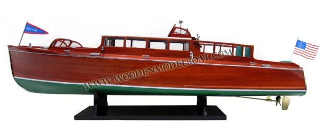 Sb0103p 1929 Chris Craft Commuter Cruiser Wooden Model Speed Boat