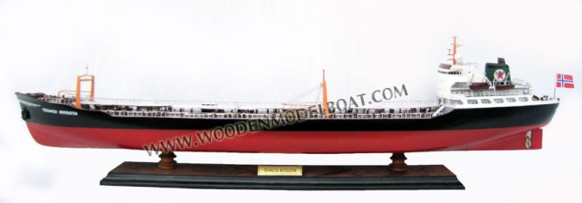 Tk0006p Texaco Bogota Wooden Model Commercial Ship