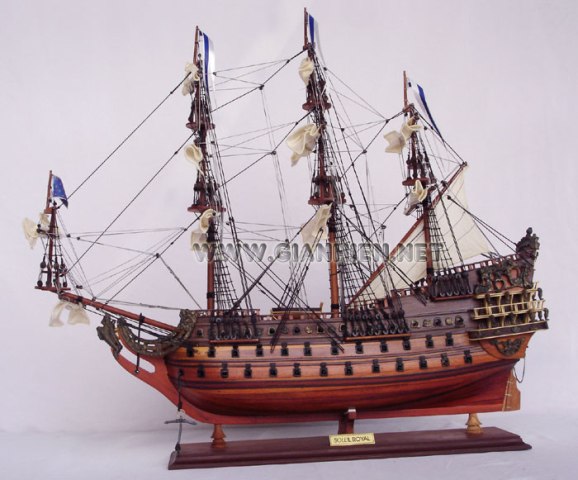 Ts0011w-80 Soleil Royal Wooden Model Tall Ship