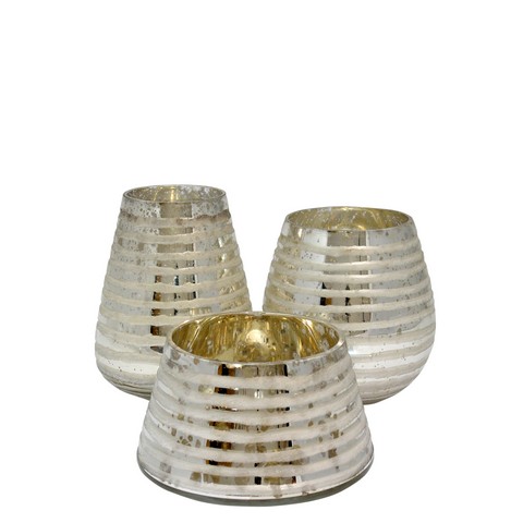 Collection 49-319 Milano Vase And Candleholder - Set Of 3