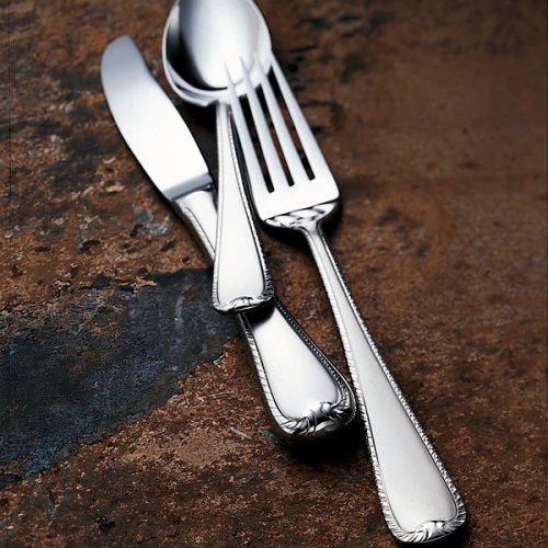 9062660 Ribbon Edge Frosted Flatware Cold Meat Fork