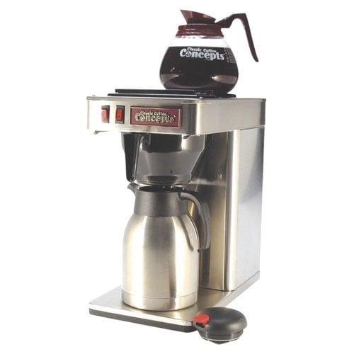 Gbt60 Stainless Steel 12-cup Commercial Coffee Brewer - 1 Warmer Pour-over