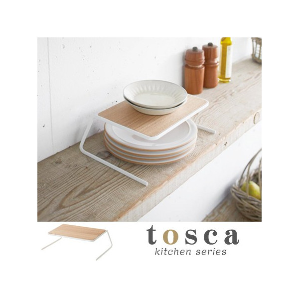 2446 7.7 X 10.4 In. Tosca Dish Riser - White