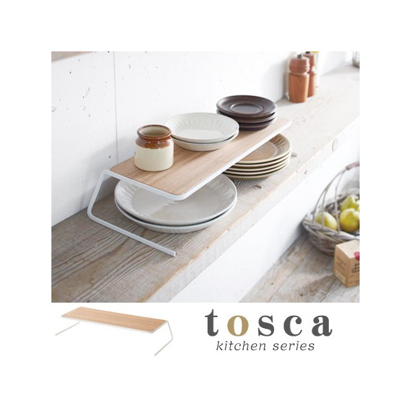 2447 7.7 X 17.7 In. Tosca Dish Riser - White