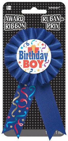 21153.44 Birthday Boy Award Ribbon - Pack Of 6
