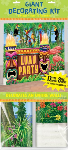 249693 Luau Giant Party Decorating Kit - Pack Of 24