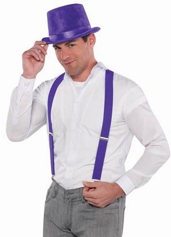 397282.14 Suspenders, Purple - Pack Of 12