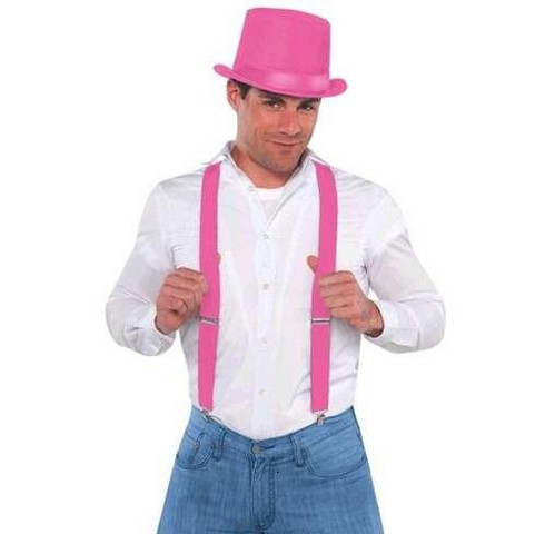 397282.103 Suspenders, Bright Pink - Pack Of 12