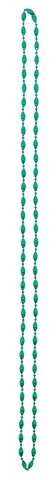 390591 Green Purple And Gold Fleur De Lis 42 In. Mardi Gras Plastic Bead Necklace - Pack Of 12