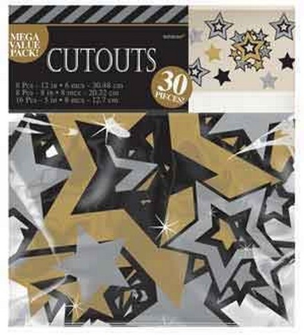 197891 Hollywood Star Cutouts - Pack Of 360