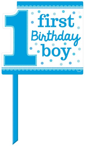 190302 Blue Boy 1st Birthday Yard Sign - Pack Of 6