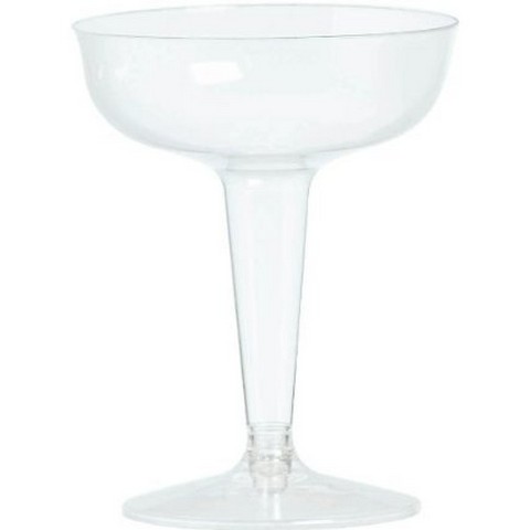 350370.86 Clear Plastic Champagne Glasses 4 Oz. - Pack Of 288