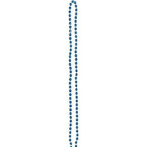 390385.22 Metallic Blue Bead Necklace - Pack Of 48