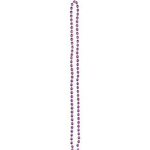 390385.106 Metallic Purple Bead Necklace - Pack Of 48