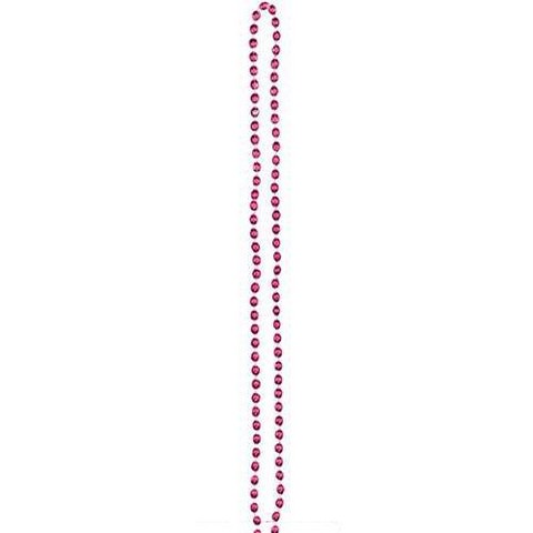 390385.103 Metallic Pink Bead Necklace - Pack Of 48