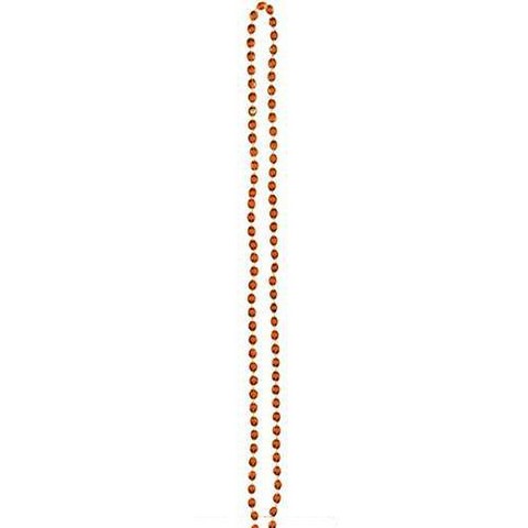 390385.05 Metallic Orange Bead Necklace - Pack Of 48