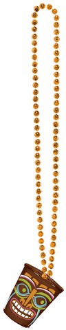 398519 Totally Tiki Bead Shot Glass Necklace - Pack Of 6