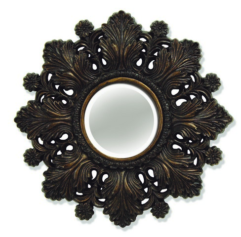 Pu019 Bronze Ornate Accent Mirror