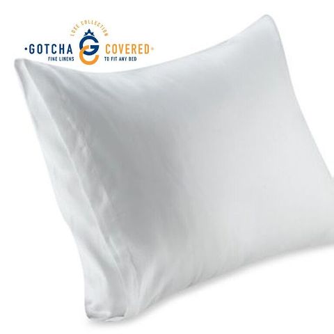 Luxe Conventional Standard Pillowcases, White - 1 Pair