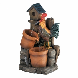 Home Decor Rooster Fountain