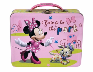 UPC 078678527624 product image for Tin Box Company 12010261 Minnie Mouse Going To The Park Embossed Tin Lunch Box | upcitemdb.com