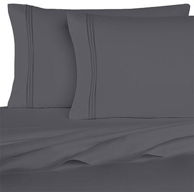 Bedclothes 1800 Series 6 Piece Sheet Set - Black - Twin