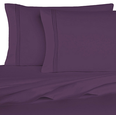 Bedclothes 1800 Series 6 Piece Sheet Set - Purple - Twin