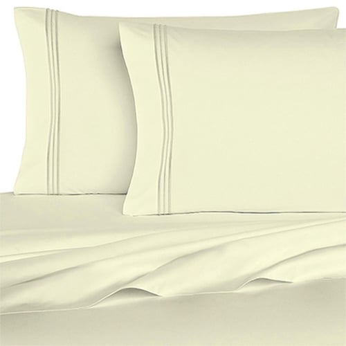 Bedclothes 1800 Series 6 Piece Sheet Set - Ivory - Queen