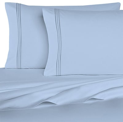 Bedclothes 1800 Series 6 Piece Sheet Set - Baby Blue - Queen
