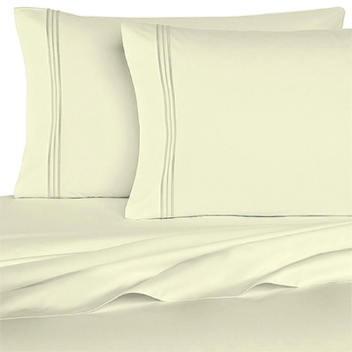 Bedclothes 1800 Series 6 Piece Sheet Set - Ivory - King