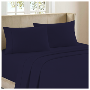 Bedclothes Luxury 4-piece Bamboo Comfort Bedding Sheet Set - Navy - Queen